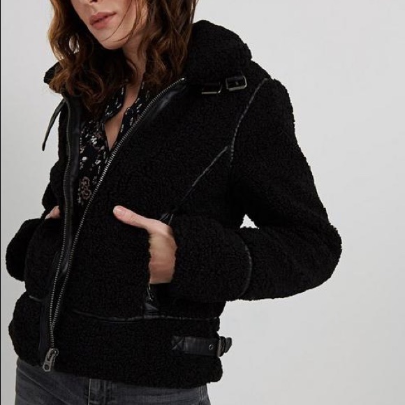 Lucky Brand Jackets & Blazers - LUCKY BRAND Sherpa Moto Jacket